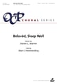 Beloved, Sleep Well SATB choral sheet music cover